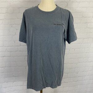 Vintage 90s Mens Small Blue Embroidered The Porkies Tee By Ouray Sportswear
